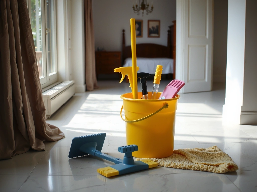 Outils de nettoyage organisés